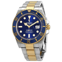 Rolex Submariner Automatic Chronometer Blue Dial Mens Watch 126613lb