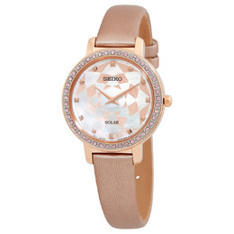 Seiko Crystal Mother of Pearl Dial Ladies Watch sup456p1