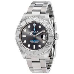 Rolex Yacht-Master Rhodium Dial Steel and Platinum Oyster 37 mm Watch 268622rso