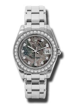 Rolex Lady-Datejust Pearlmaster Goldust Dream Diamond Dial 18K White Gold Automatic Ladies Watch 81299gddmdpm