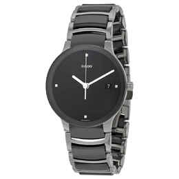 Rado Centrix Quartz Black Dial Black Ceramic Unisex Watch r30934712