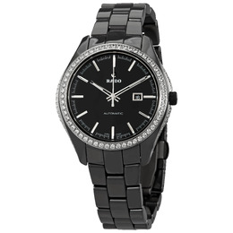 Rado HyperChrome Automatic Diamond Black Dial Ladies Watch r32482152