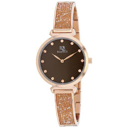 RB0207 Roberto Bianci Brillare Brown Dial Stainless Steel Ladies Fashion Watch