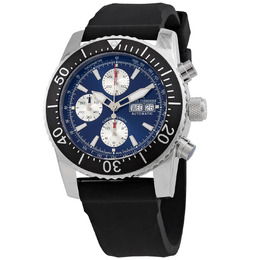 Revue Thommen Diver Chronograph Automatic Blue Dial Mens Watch 17030.6525