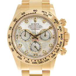 Rolex Cosmograph Daytona Chronograph Automatic Diamond White Mother of Pearl Dial Mens Watch 116508wmdo