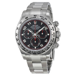 Rolex Cosmograph Daytona Black Dial 18K White Gold Oyster Bracelet Automatic Mens Watch 116509bkao