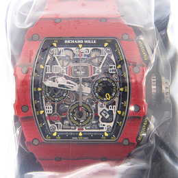 Richard Mille 11-03 Flyback Red Quartz TPT Mens Watch