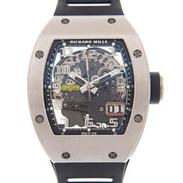 Richard Mille RM 029 Titanium Automatic with Oversize Date Black Dial Mens Watch rm029-ti