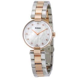 Rado Coupole Mother of Pearl Diamond Two-tone Ladies Watch r22855924