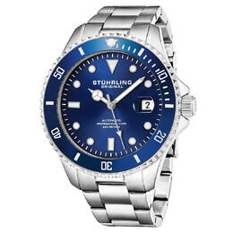 Stuhrling Original Aquadiver Automatic Blue Dial Mens Watch m13544