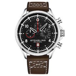 Stuhrling Original Aviator Black Dial Mens Watch m15553