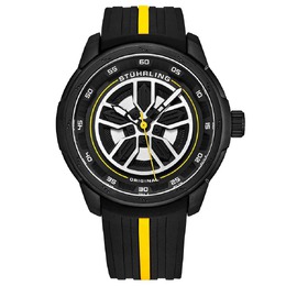 Stuhrling Original Mens Aviator Black Dial Watch M15579
