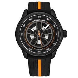 Stuhrling Original Aviator Black Dial Mens Watch Model M15582