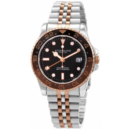 Stuhrling Aquadiver Black Dial Mens Watch m15975
