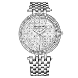 Stuhrling Symphony Quartz Silver Dial Ladies Watch m16256