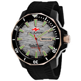 Seapro Scuba Dragon Diver Limited Edition 1000 Meters Quartz Silver Dial Mens Watch sp8321