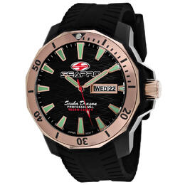Seapro Scuba Dragon Diver Limited Edition 1000 Meters Quartz Black Dial Mens Watch sp8323