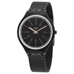 Swatch Ladies Quartz Watch SVOB100M Black Dial