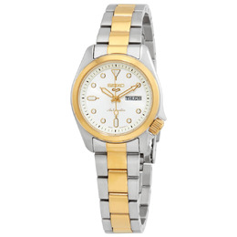 Seiko 5 Sports SRE004K1 White Dial Two-tone Ladies Watch