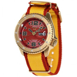 Seiko 5 Sports Automatic Red Dial Mens Watch srpf24