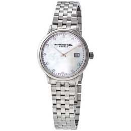 Raymond Weil Toccata Quartz Diamond White Mother of Pearl Dial Ladies Watch 5985-st-97081