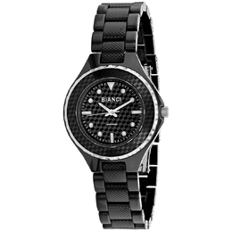 Roberto Bianci Casaria rb2791 - Ladies Quartz Watch with Black Ceramic Case and Bracelet