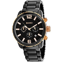 RB58751: Roberto Bianci Amadeo Chronograph Quartz Mens Watch Black Dial