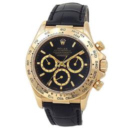 Pre-owned Rolex Daytona Chronograph Automatic Black Dial Mens Watch 16518 bksl