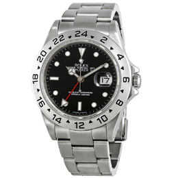 Pre-owned Rolex Explorer II Black Dial Mens Watch Ref. 16570 BKSO