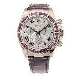 Rolex Cosmograph Daytona Chronograph Red Ruby Automatic Chronometer Diamond Mens Watch 116589 salv