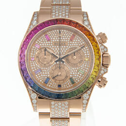 Rolex Cosmograph Daytona Chronograph Automatic Rainbow Pave Watch 116595rbow-0002