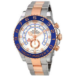 Rolex Yacht-Master II Chronograph Automatic White Dial Mens Steel and 18K Everose Gold Watch 116681-0002