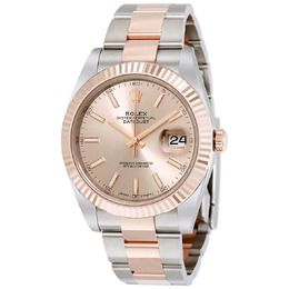 Rolex Datejust 41 Sundust Dial Steel and 18K Everose Gold Mens Watch 126331snso