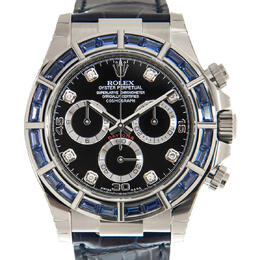 Rolex Cosmograph Daytona Chronograph Automatic Chronometer Diamond Blue Dial Mens Watch 116589dblsaci