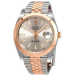 Rolex Datejust 41 Sundust Dial Steel and 18K Everose Gold Automatic Mens Watch 126301snsj