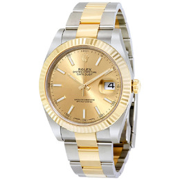 Rolex Datejust 41 Champagne Dial Steel and 18K Yellow Gold Oyster Mens Watch 126333cso