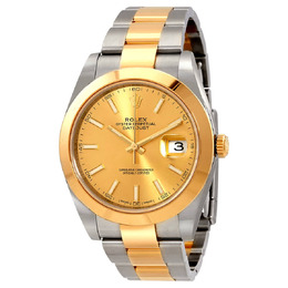 Rolex Datejust 41 Champagne Dial Steel and 18K Yellow Gold Oyster Mens Watch 126303cso