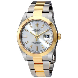 Rolex Datejust 41 Silver Dial Steel and 18K Yellow Gold Oyster Bracelet Mens Watch 126303sso