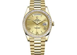 Rolex Day Date 40 Automatic Champagne Dial Mens 18kt Yellow Gold President Watch 228398crp