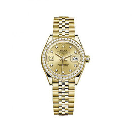 Rolex Lady-Datejust Champagne Diamond Dial Jubilee Watch 279138crdj