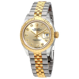 Rolex Lady Datejust Champagne Diamond Dial Steel and 18K Yellow Gold Automatic Watch 279173cdj