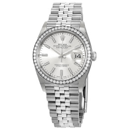 Rolex Datejust 36 Silver Dial Automatic Unisex Jubilee Watch 126284ssj