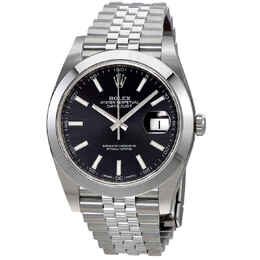 Rolex Datejust Black Dial Automatic Mens Jubilee Watch 126300bksj