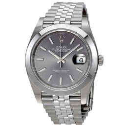 Rolex Oyster Perpetual Datejust Rhodium Dial Automatic Mens Jubilee Watch 126300rsj