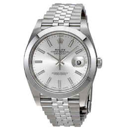 Rolex Datejust Silver Dial Automatic Mens Jubilee Watch 126300ssj