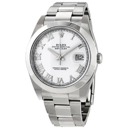 Rolex Datejust 41 White Dial Automatic Mens Oyster Watch 126300WSO 126300wro