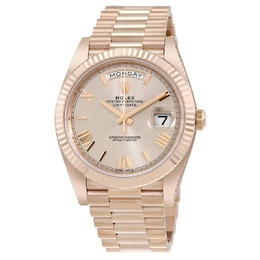 Rolex Day-Date 40 Sundust Dial 18K Everose Gold President Automatic Mens Watch 228235snrp