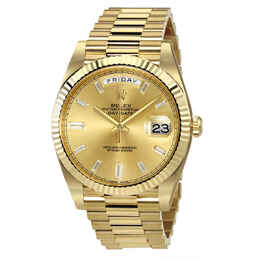 Rolex Day-Date 40 Champagne Dial 18K Yellow Gold President Automatic Mens Watch 228238cdp
