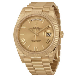 Rolex Day-Date 40 Champagne Dial 18K Yellow Gold President Automatic Mens Watch 228238crsp