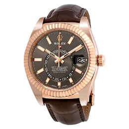 Rolex Sky-Dweller Dark Rhodium Dial Automatic Mens Watch 326135rsl